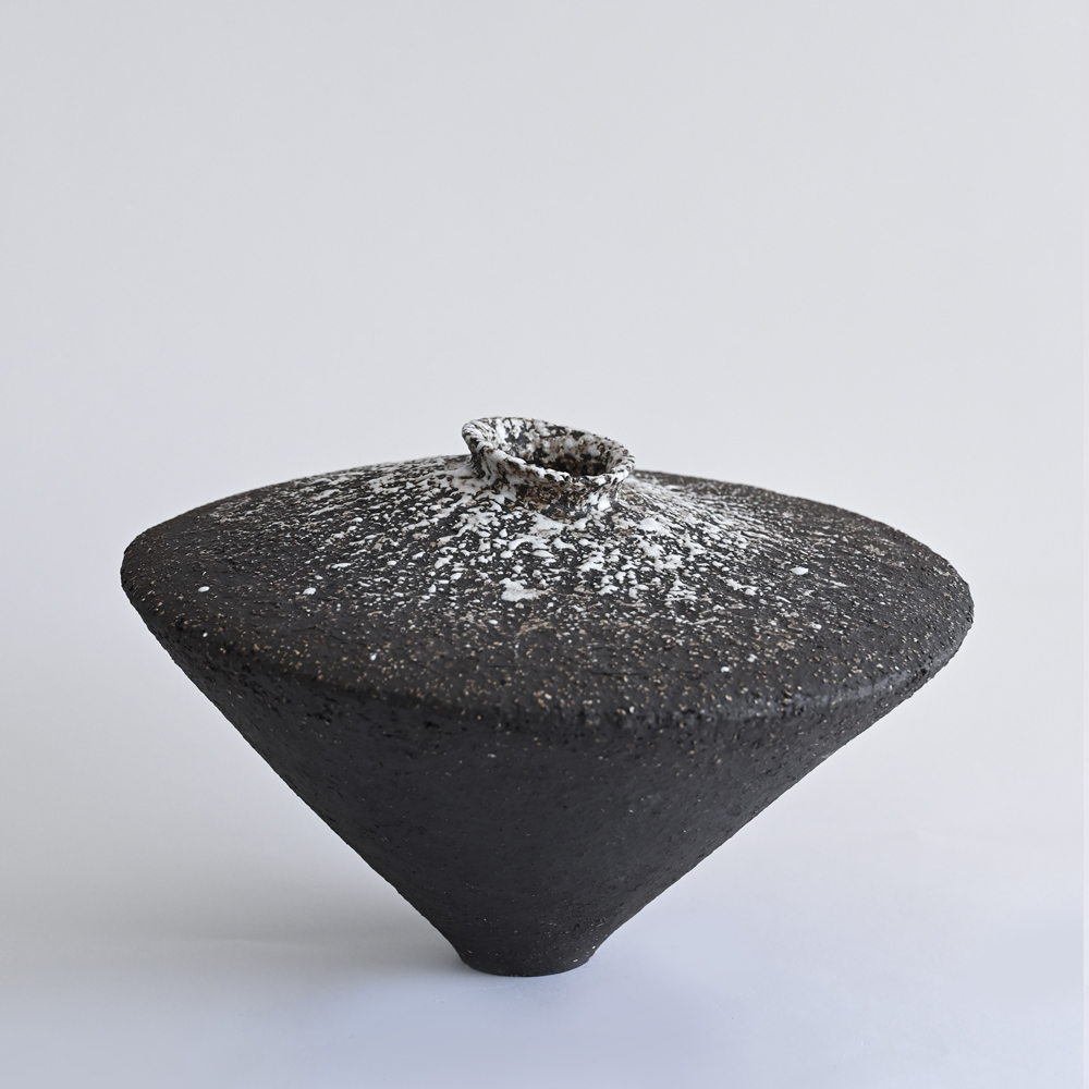 Handmade ceramic vase wabi sabi rustic style Portugal