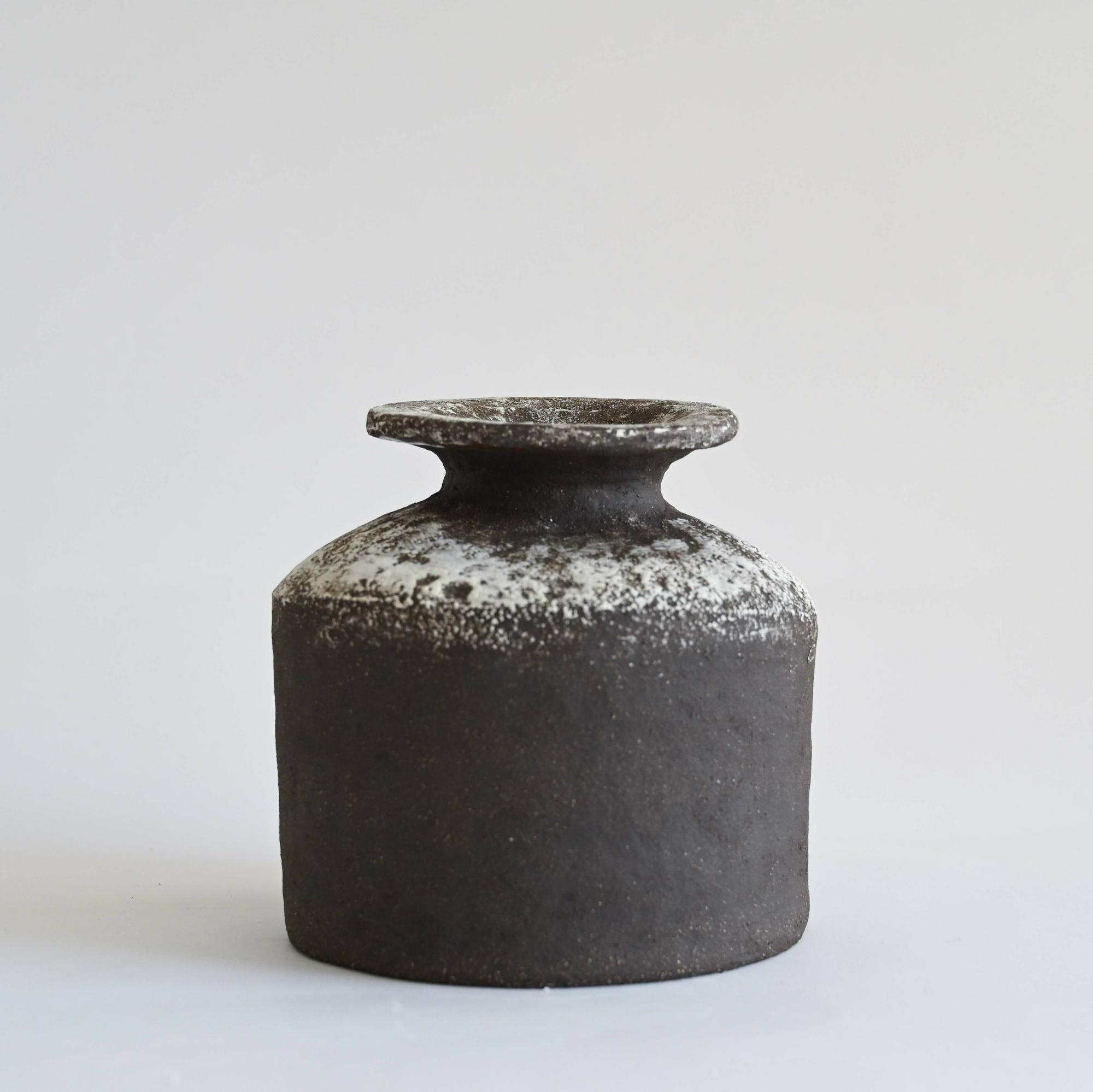 Handmade ceramic vase wabi sabi rustic style Portugal