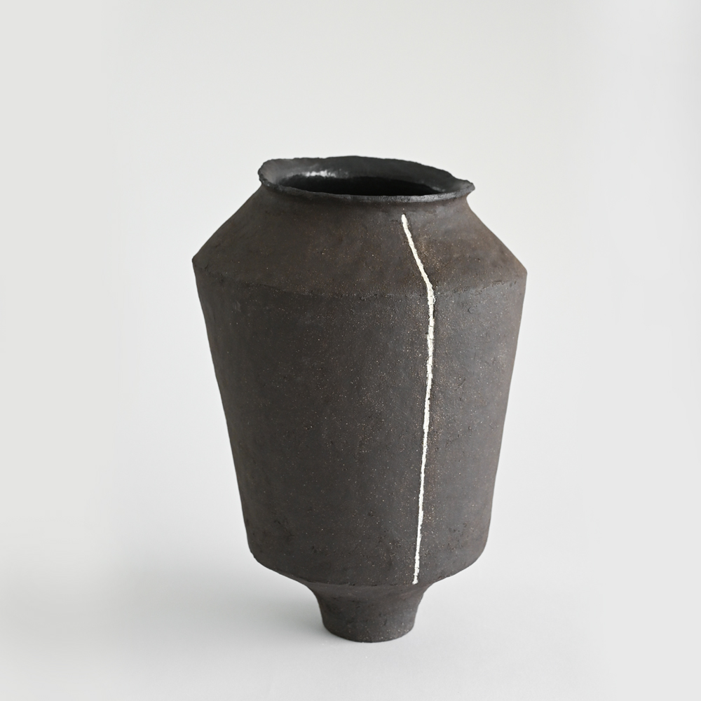 Handmade ceramic vase wabi sabi rustic style Portugal