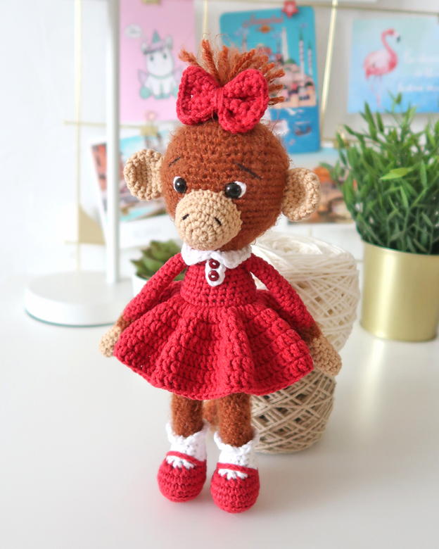 Мастер-класс, обезьянка Алина