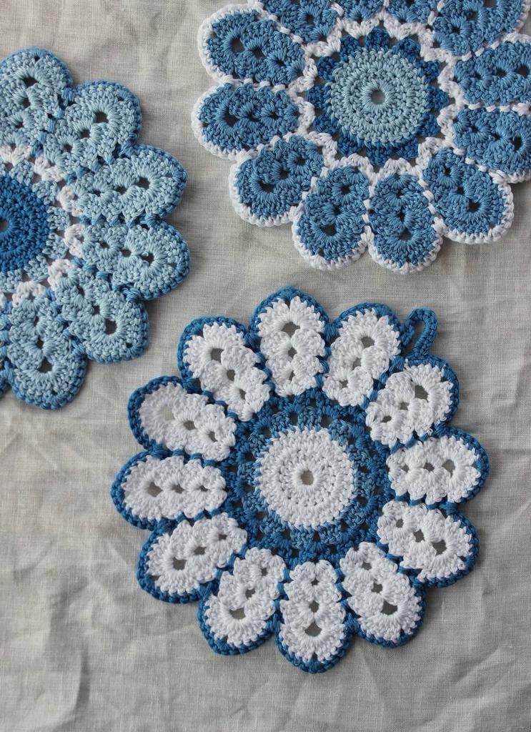 Вязаные салфетки