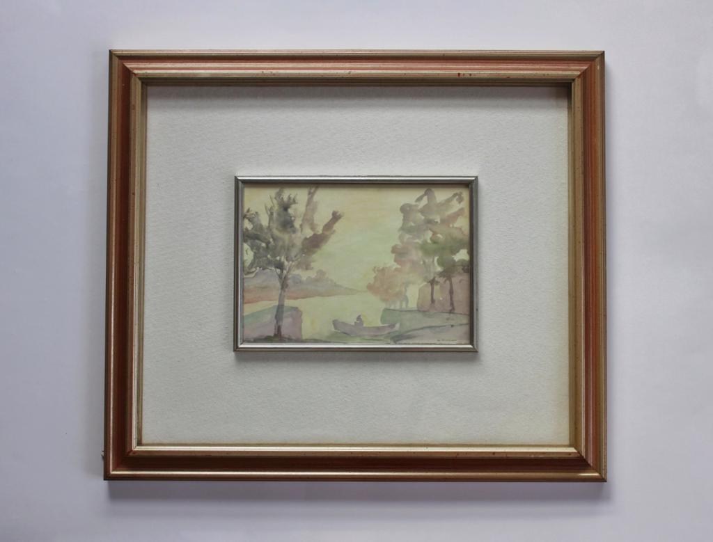 Большая картина акварель