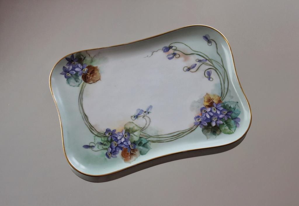 Антикварный подносик Limoges