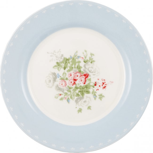 Greengate тарелка Petricia pale blue 20см