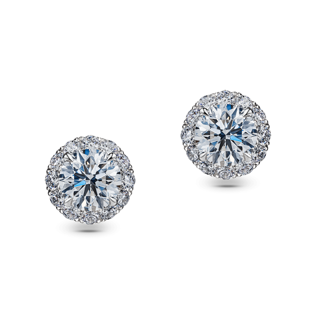 Пусеты Бриллиантовые Круг