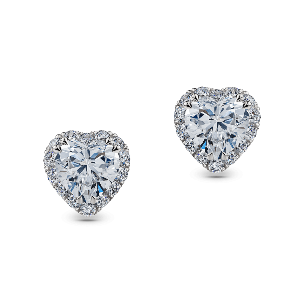 Серьги Бриллиантовые Сердца