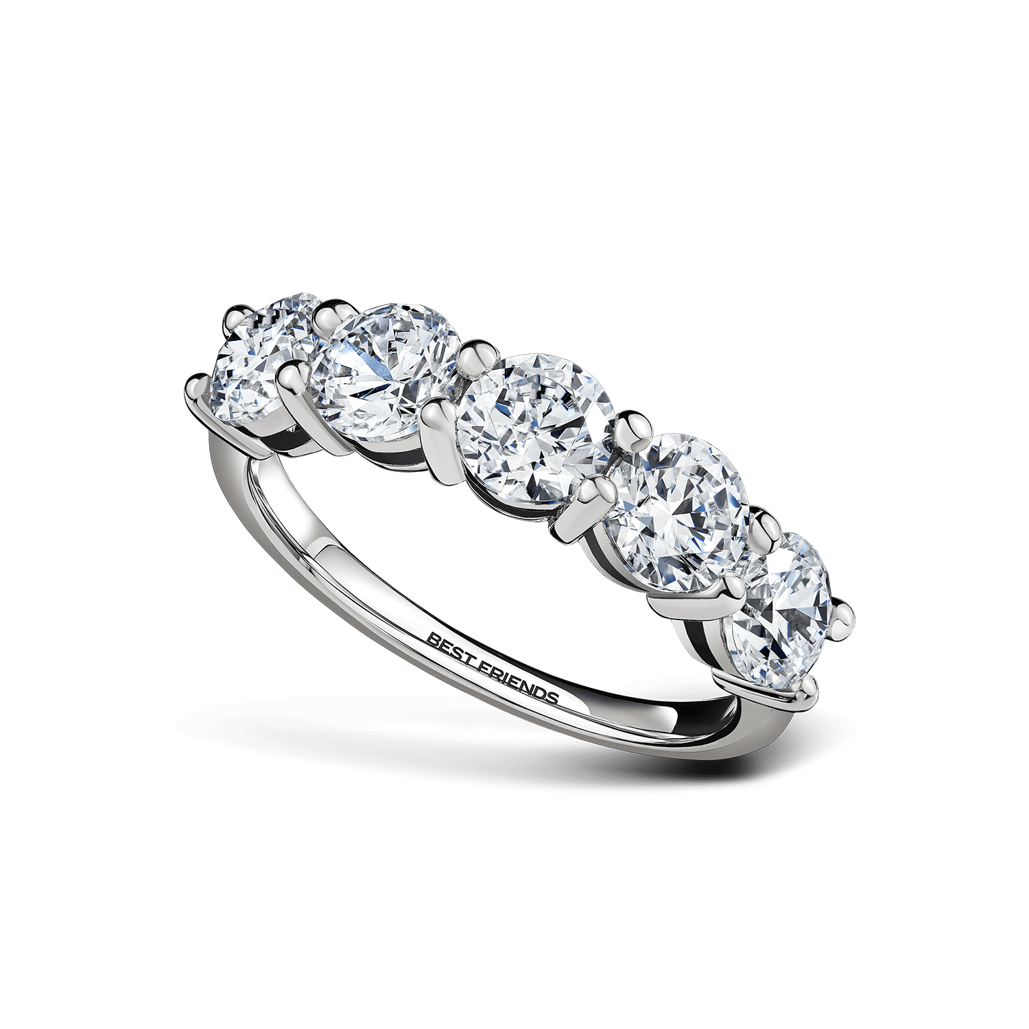 Кольцо Пять Бриллиантов