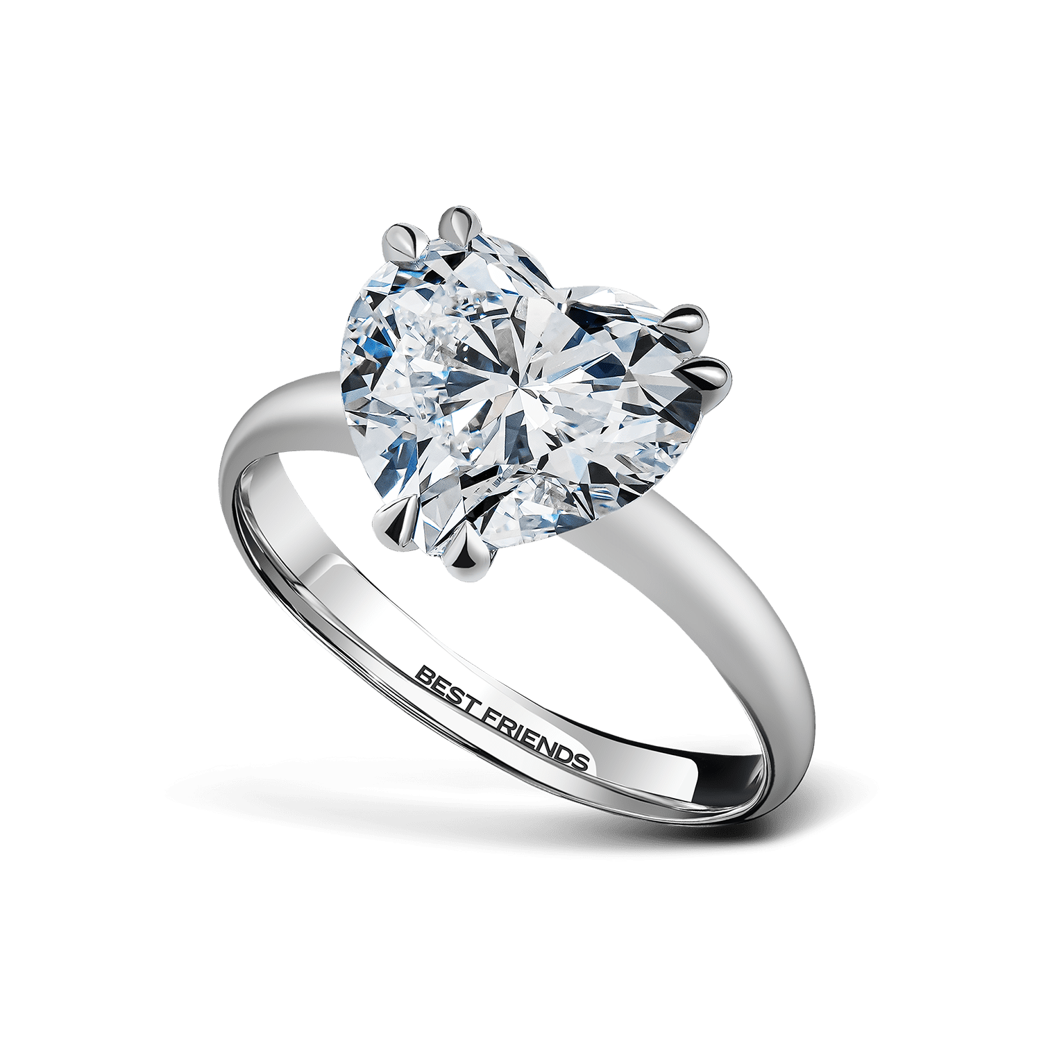 Кольцо Бриллиантовое Сердце