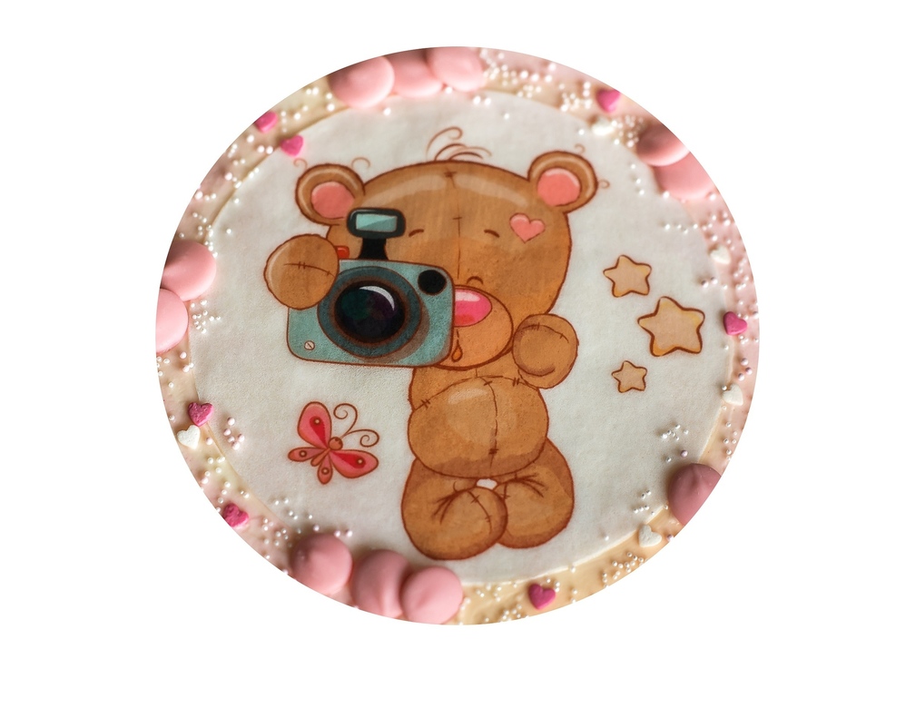 Печать на толстой вафельной бумаге, лист А4