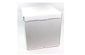Коробка картонная белая 30х30х45 см