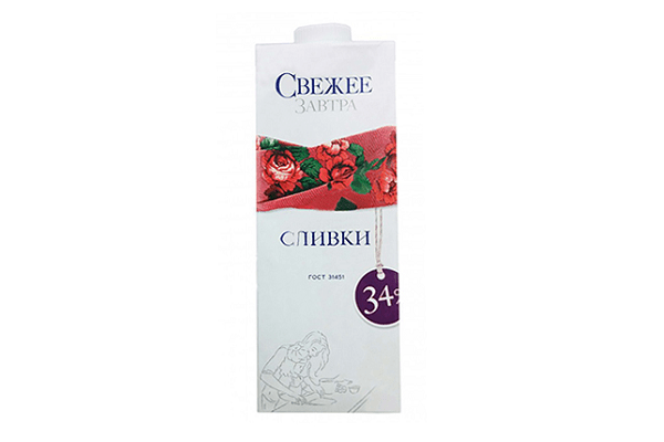 Сливки 34%, Свежее завтра
