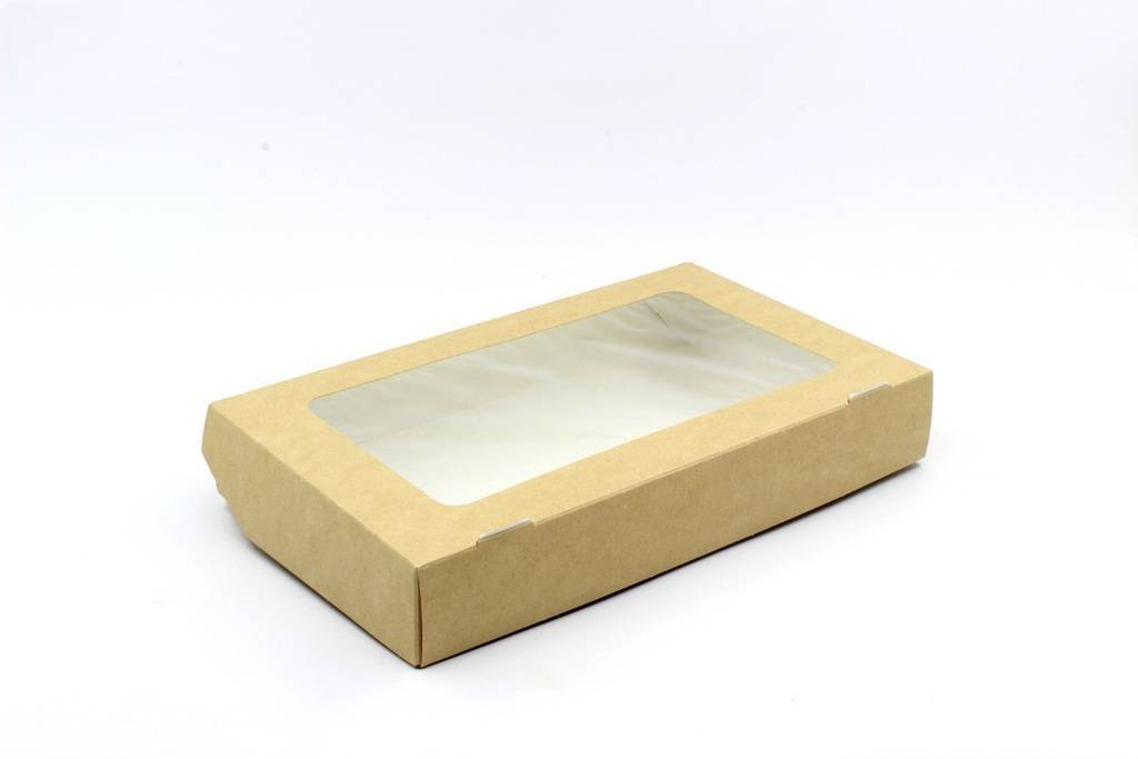 Контейнер универсальный с окном 25x15x4 см (1400 мл)