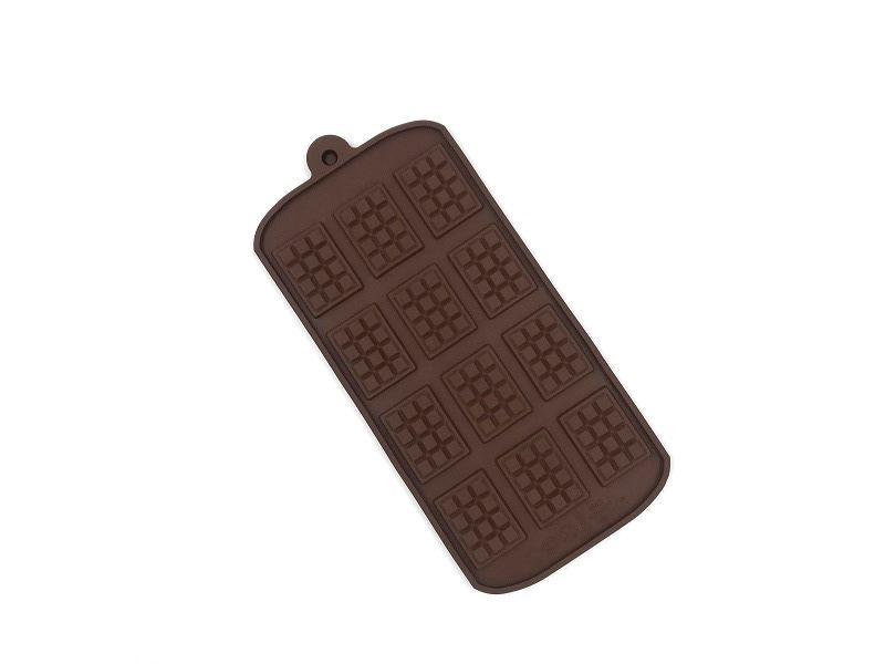 Форма силиконовая для льда и шоколада ПЛИТКА, 12 ячеек