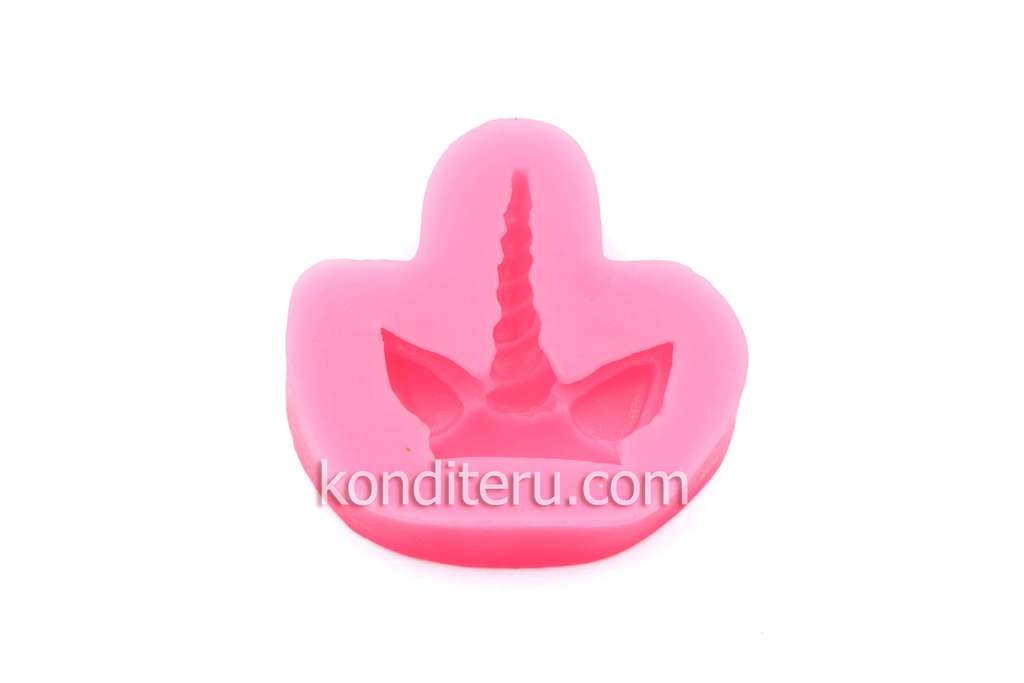 Молд "Единорог (рог и ушки)", 6,5 см