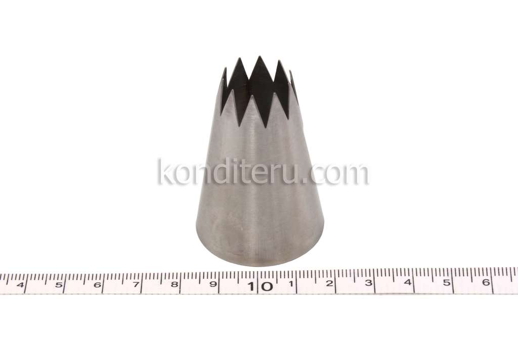 Насадка кондитерская ОТКРЫТАЯ ЗВЕЗДА 10 лучей, 1,7 см