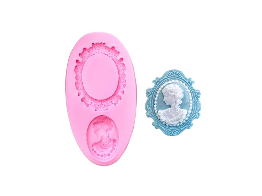 Молд "Рамка и портрет", 8,5*4,5*1 см