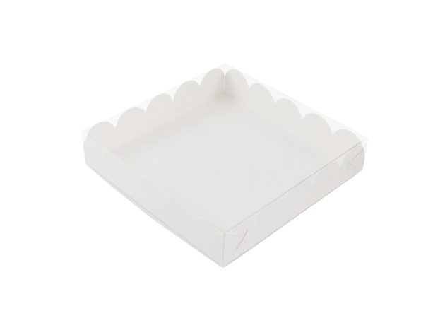 Коробка для пряников БЕЛАЯ 12*12*3 см