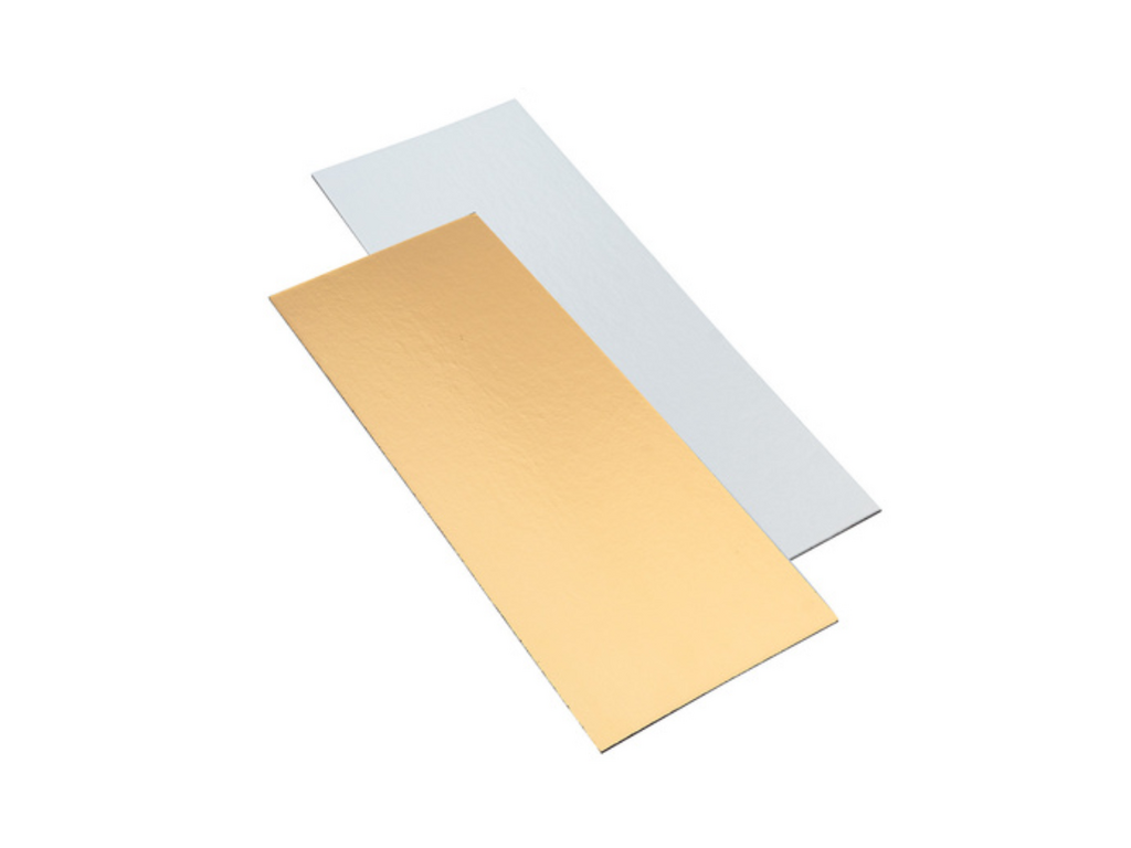 Подложка под рулет белая/золото 1,5 мм, 29,5x10,8 см