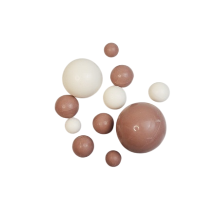 Набор шаров из шоколадной глазури "Бело-шоколадный" 6 шт