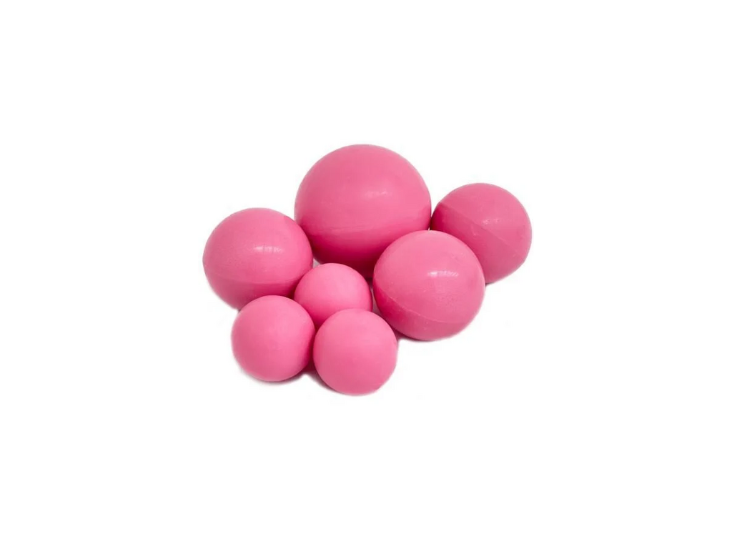 Набор шаров из шоколадной глазури "Ярко-розовый" 6 шт