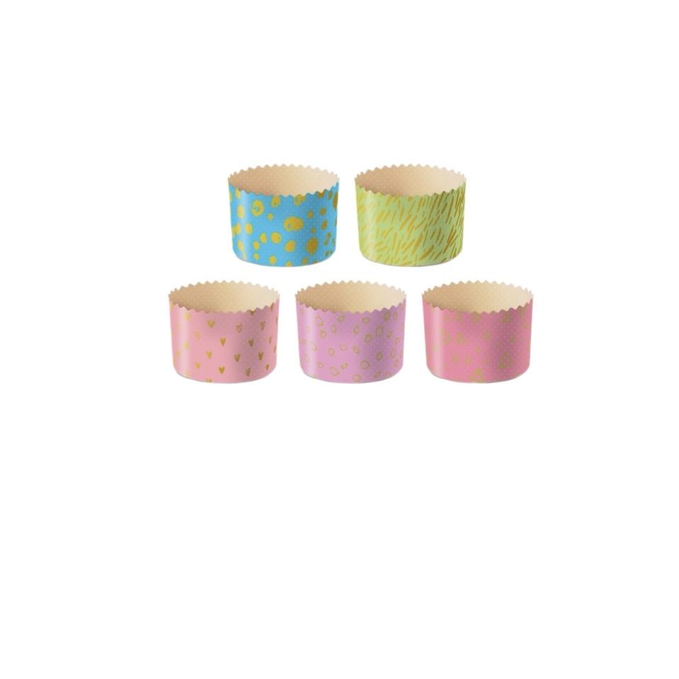 Бумажная форма для кулича "Пастель Микс" 70/85, 120-150 г (в ассорт.)