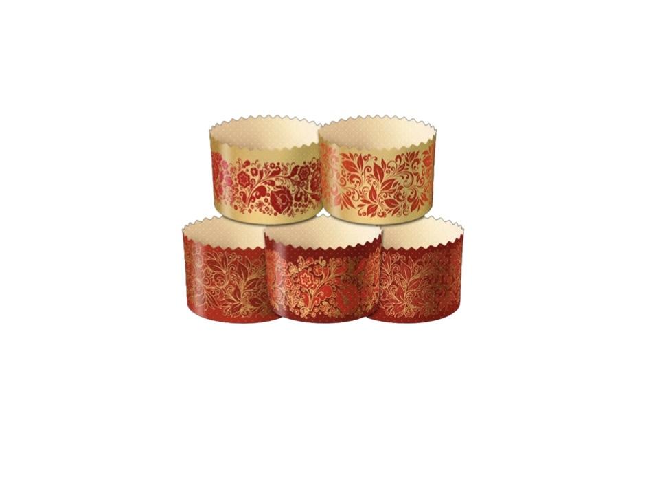 Форма для кулича "Красная Пасха" 110/85, 300-350 г (в ассорт.)