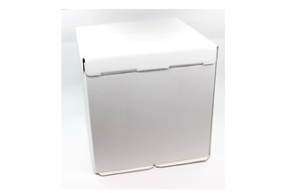 Коробка картонная белая 30х30х30 см