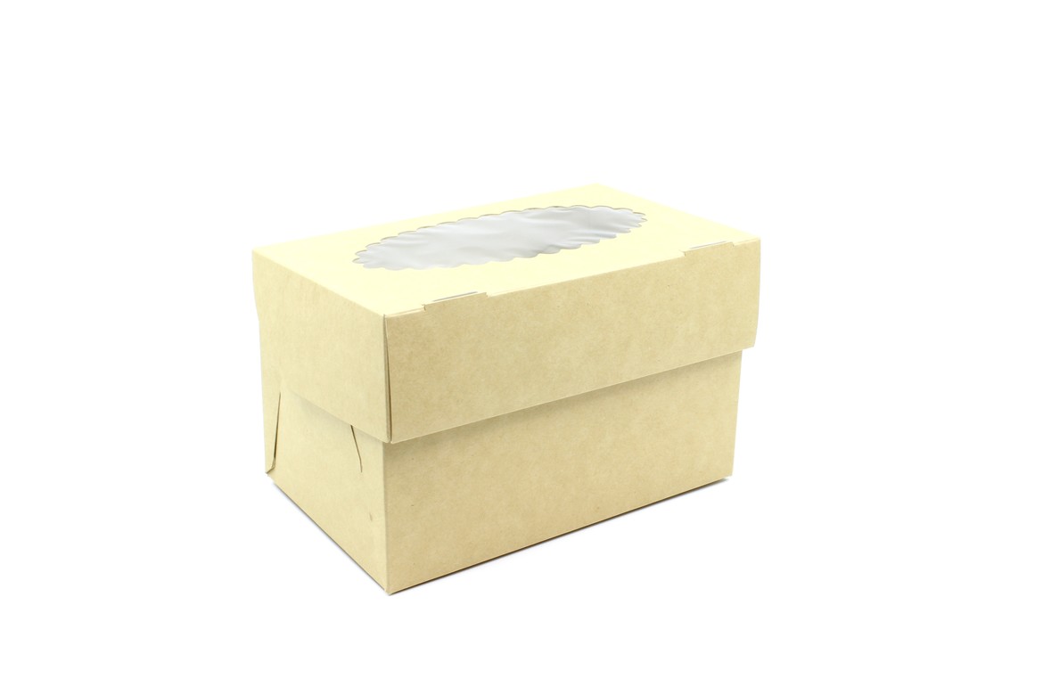 Коробка для капкейков и маффинов (на 2 шт.)