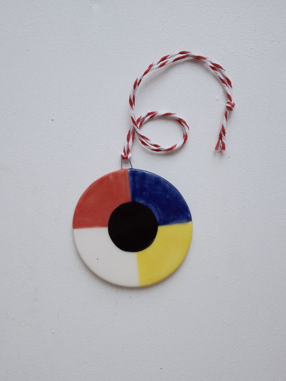 Игрушка ёлочная. Украшение для дома. Мондриан