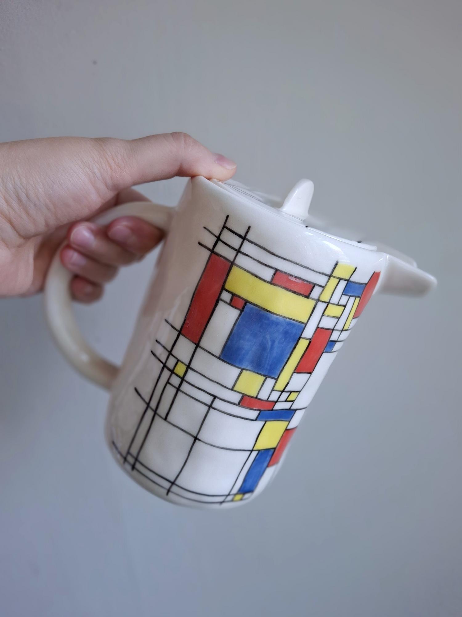 Чайник 900 мл, Мондриан. Карта мира