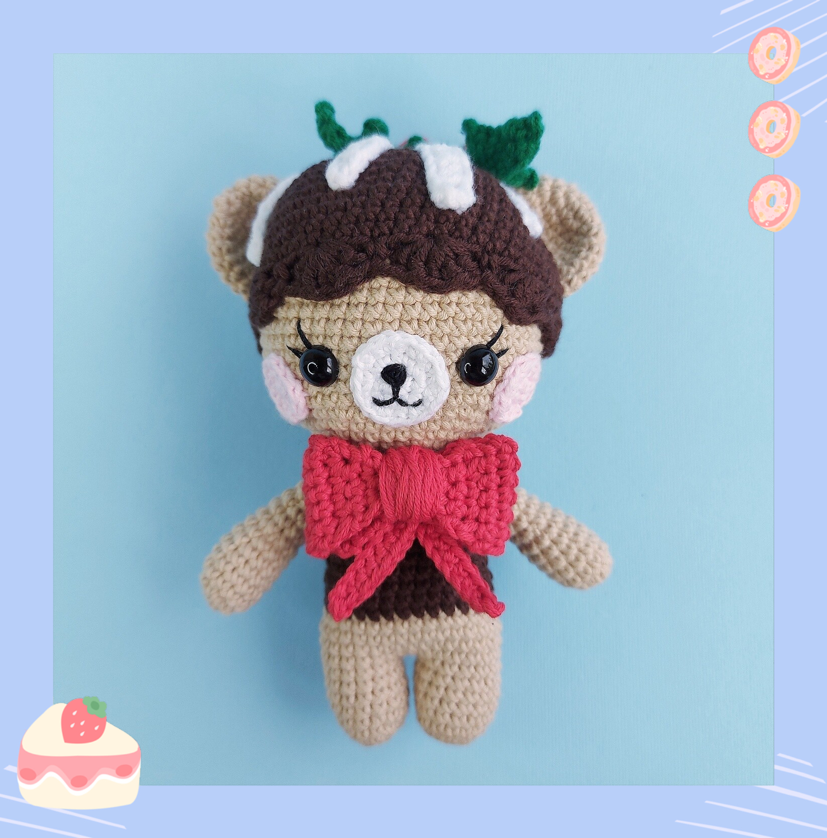 МК мишка с бантом