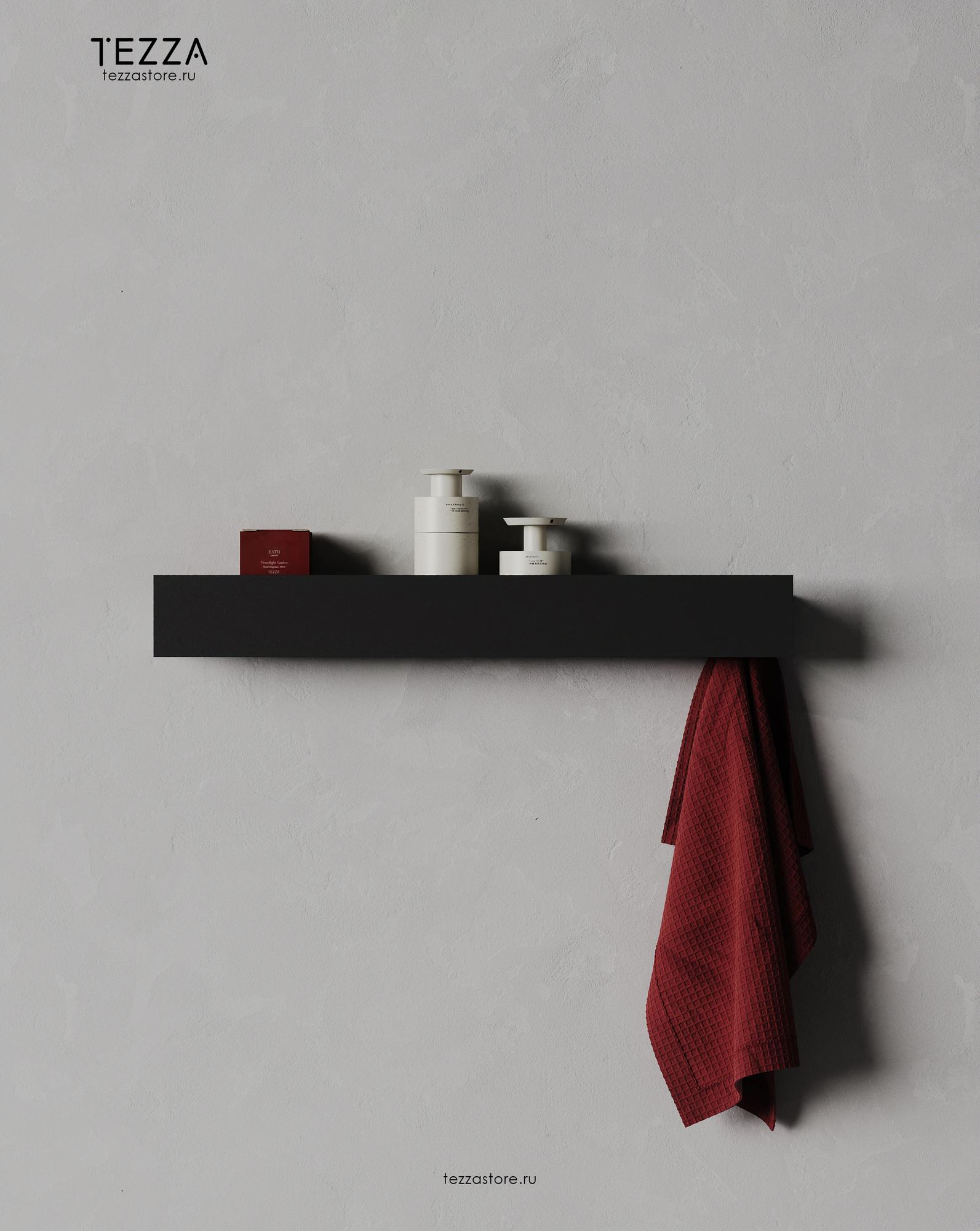 Полка для хранения с крючками Тезза Лава