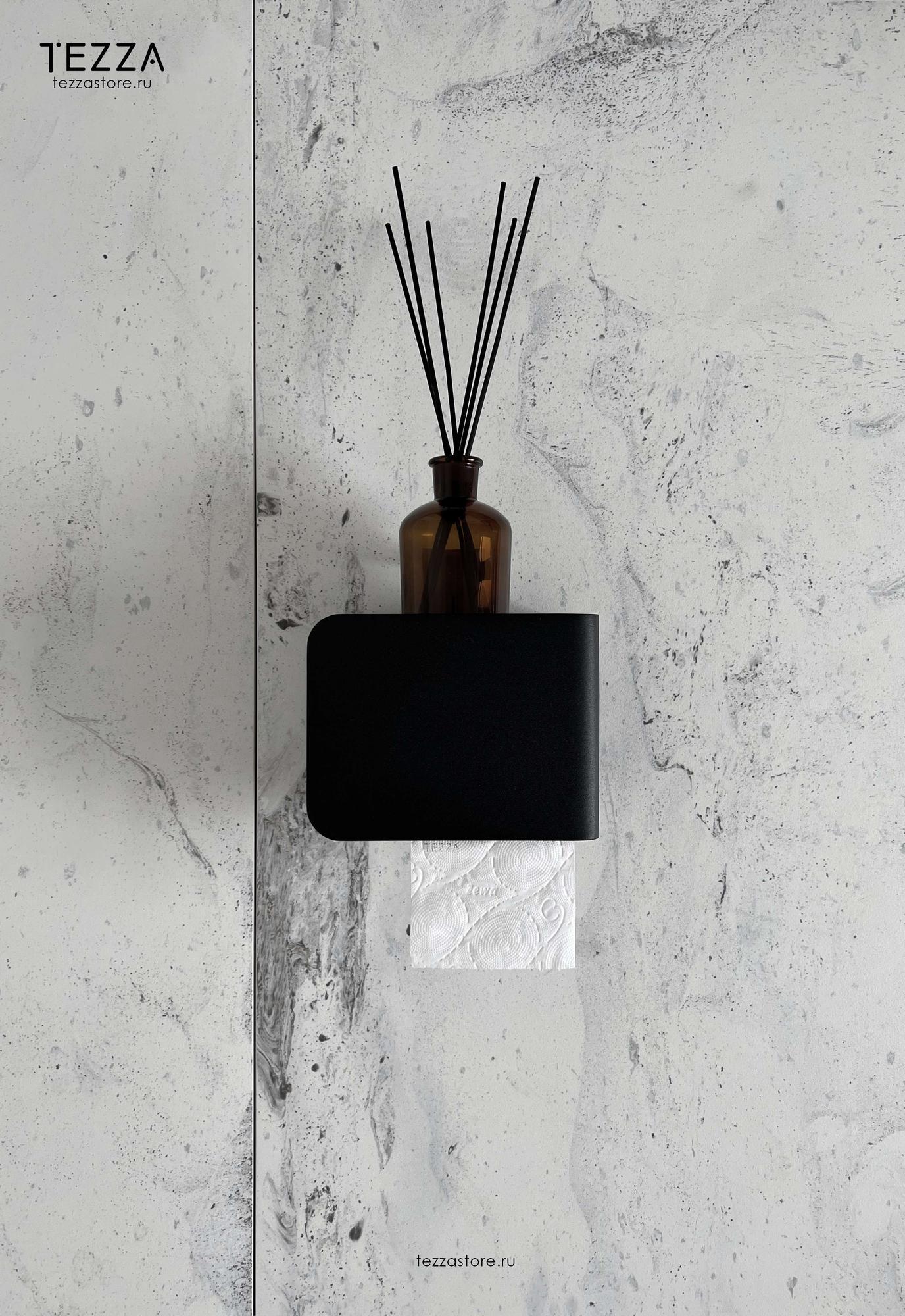 Бумагодержатель с полкой Тезза Ролло Ап