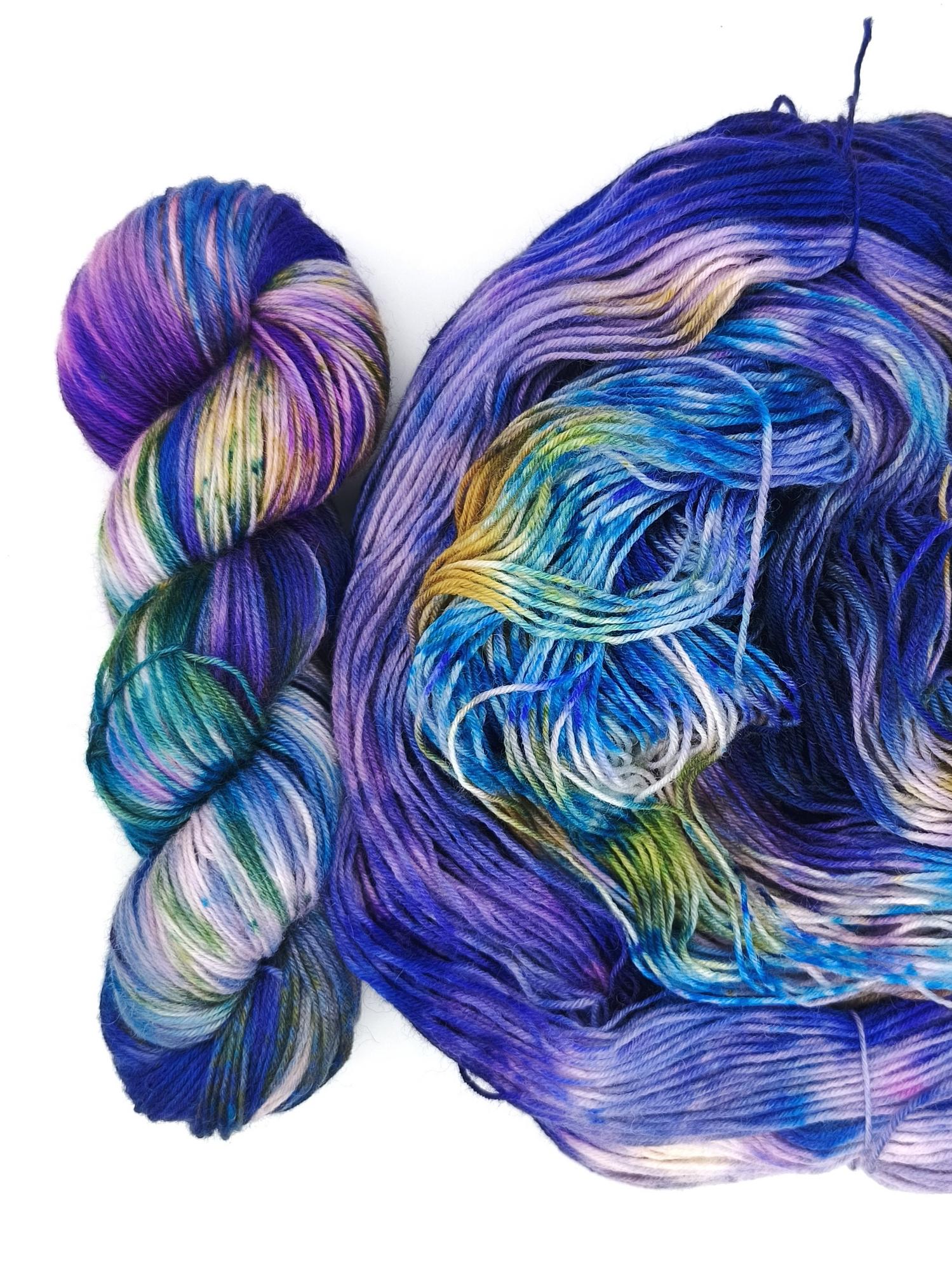 Пряжа ручного окрашивания, 100 гр/420 м, 75% меринос, 25% ПА, 19420