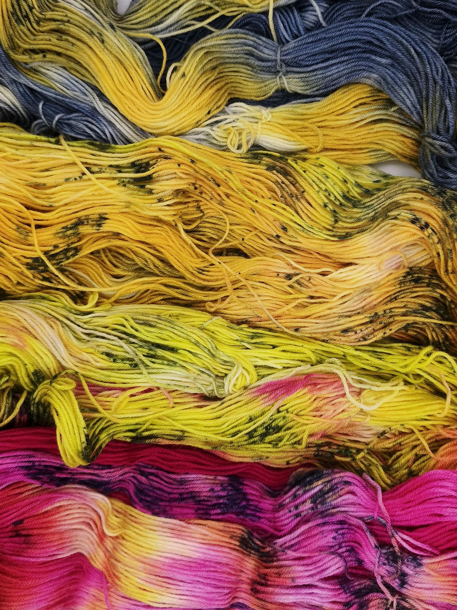 Набор пряжи ручного окрашивания, 100 гр, 17420