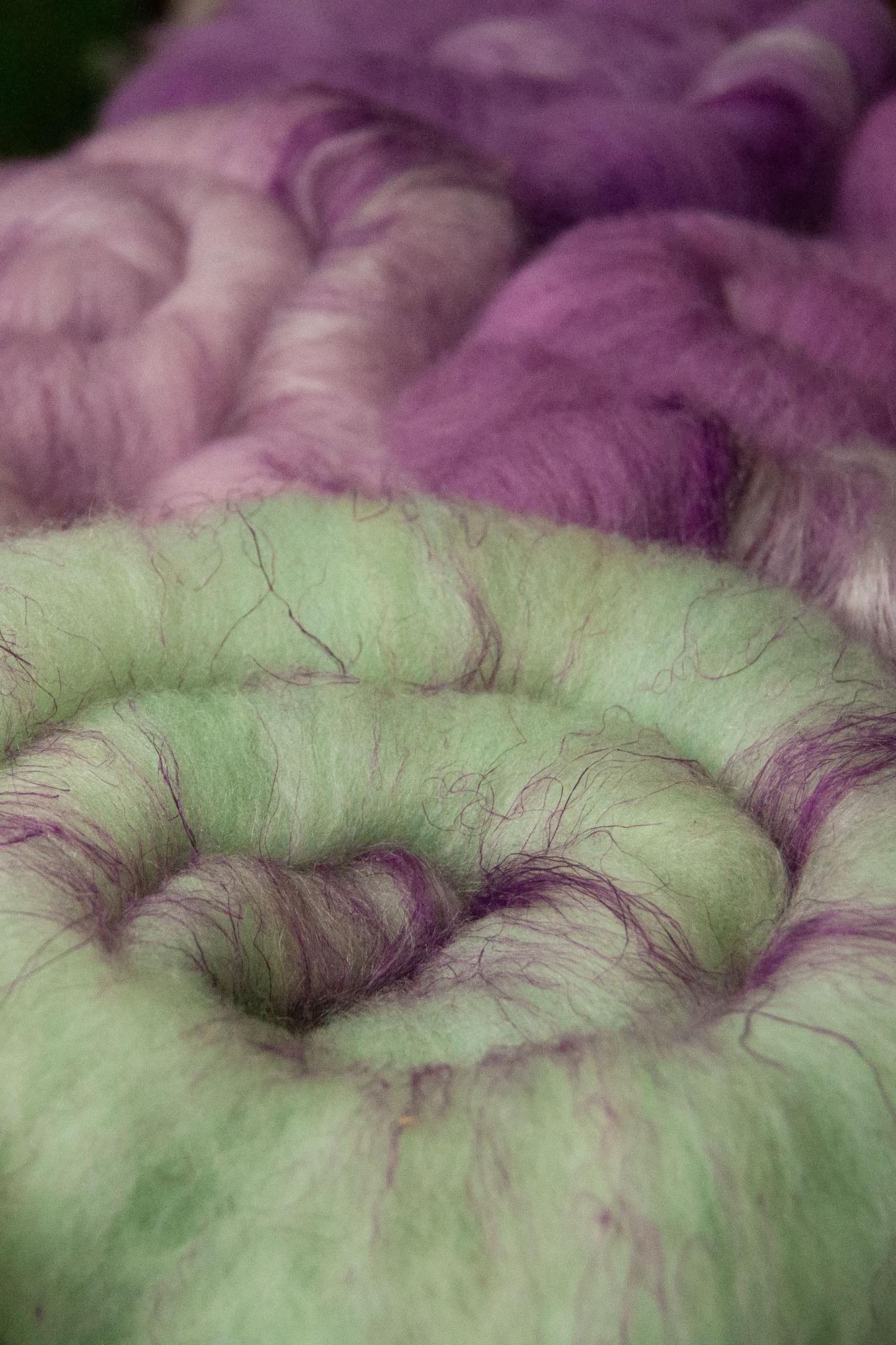 Набор шерсти для прядения, 300 гр ( 6 цветов по 50 гр),  11