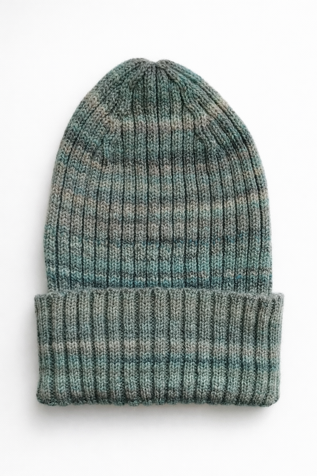 Шапка вязаная, меринос ручного прядения