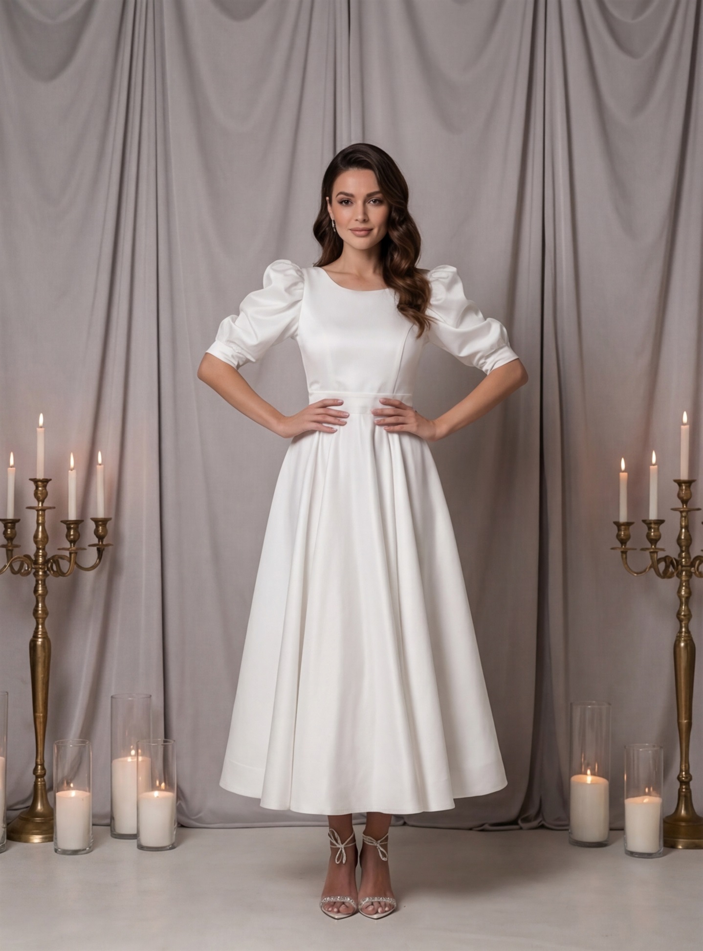 Свадебное платье Элли миди-2