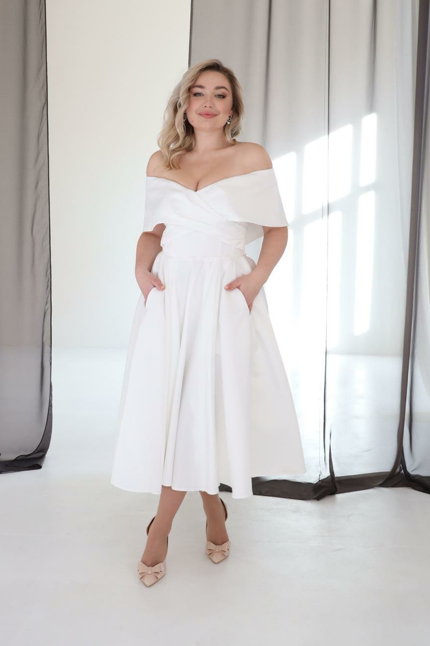 Свадебное платье Аваланж миди