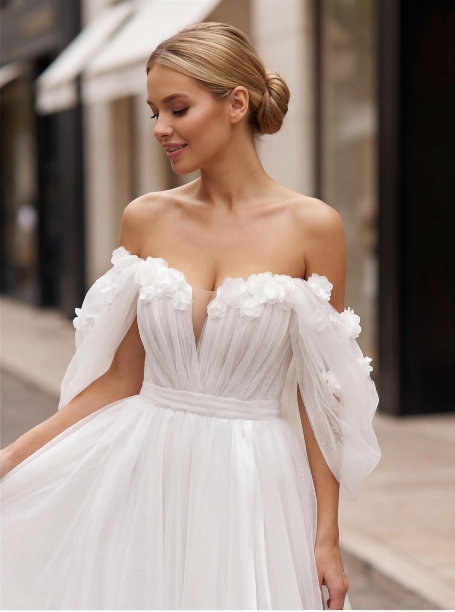 Свадебное платье Лиана цветы