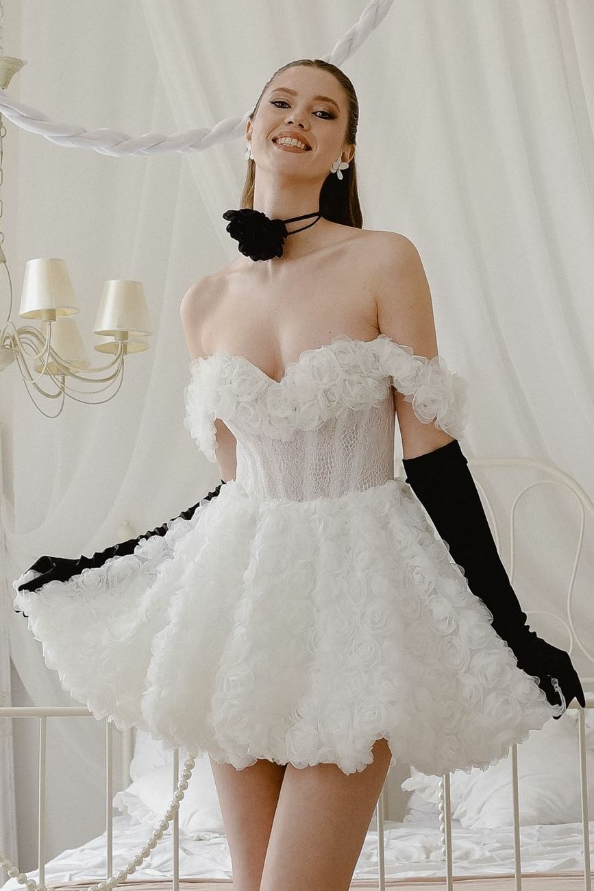 Свадебное платье Рози мини