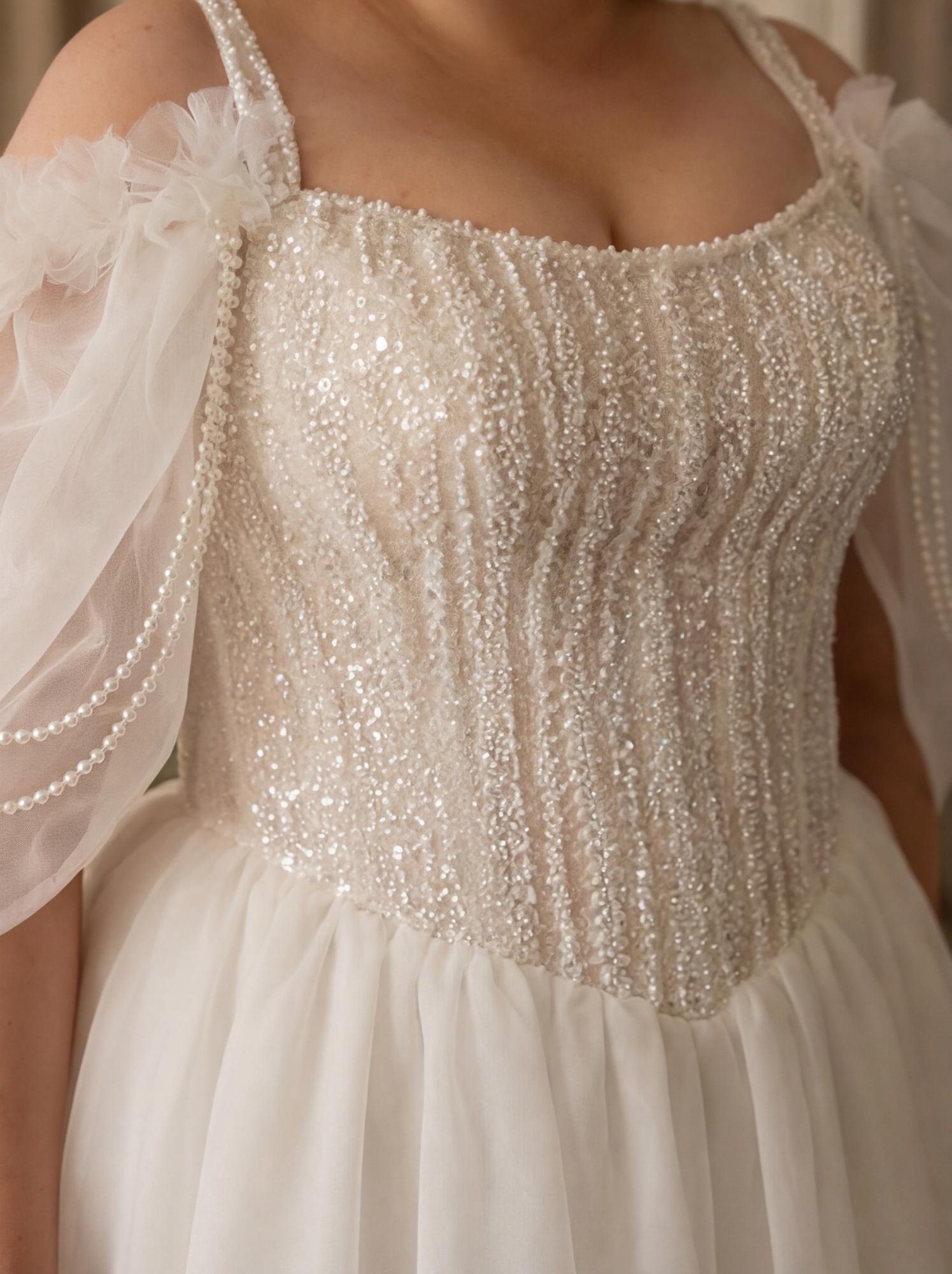 Свадебное платье Рафаэлла органза Сайз+