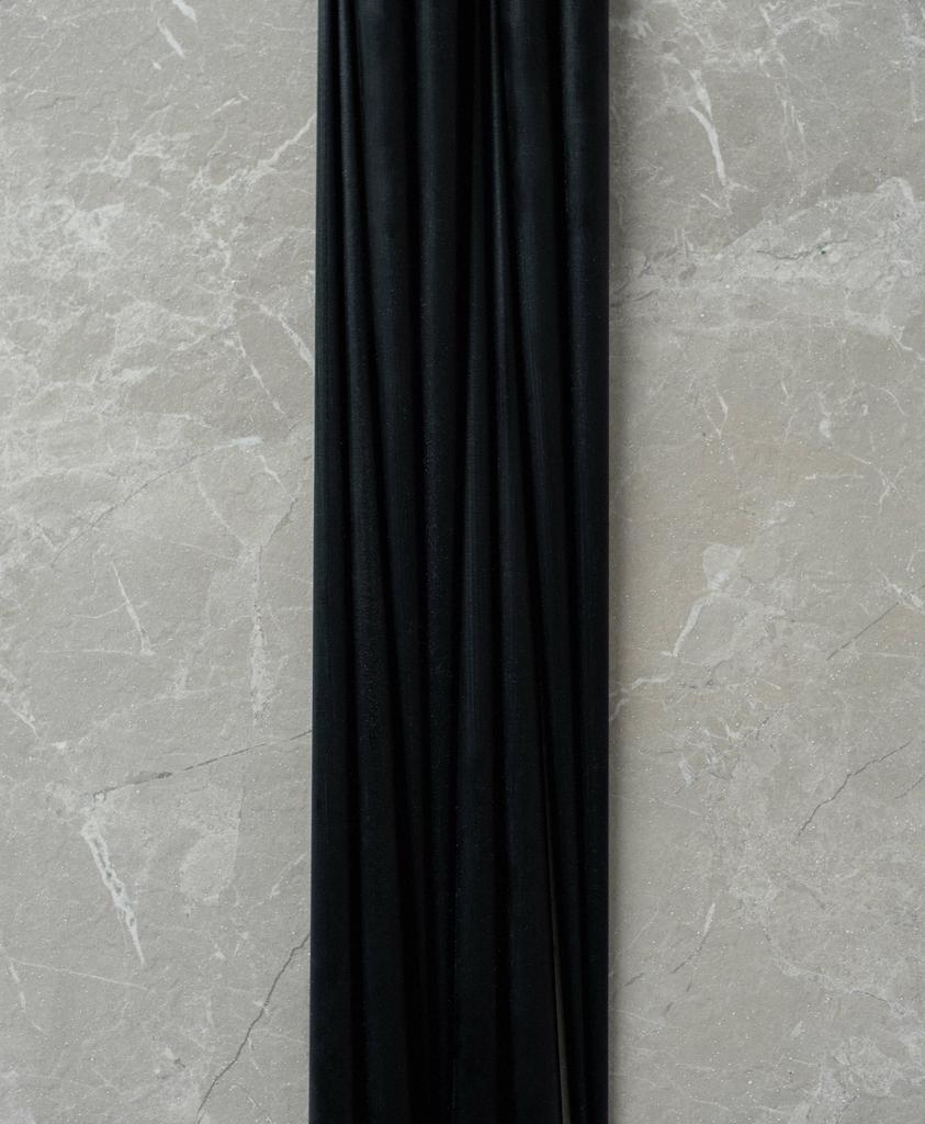 TAPER CANDLES BLACK COAL 10 PCS