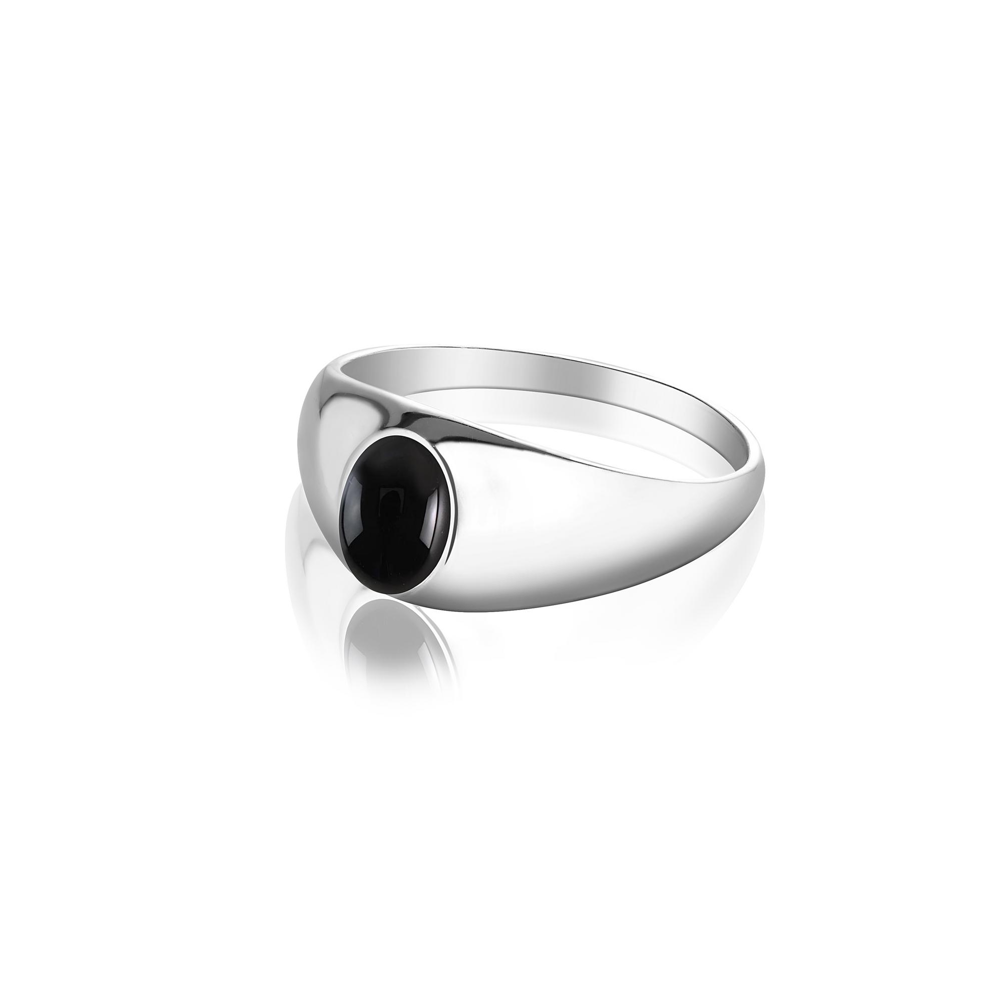 Кольцо Crystal EYE с черным агатом