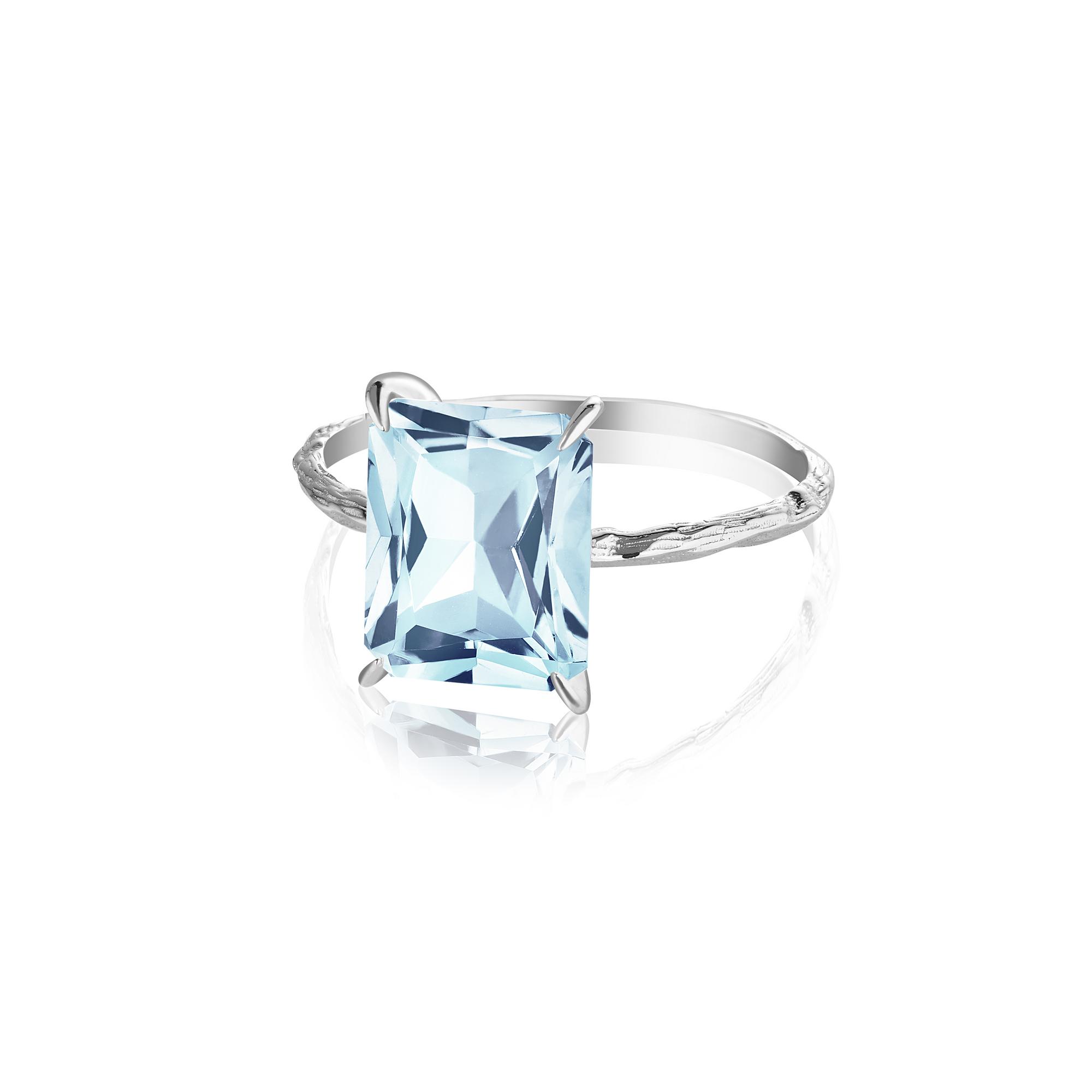 Кольцо Crystal Classic с голубым топазом