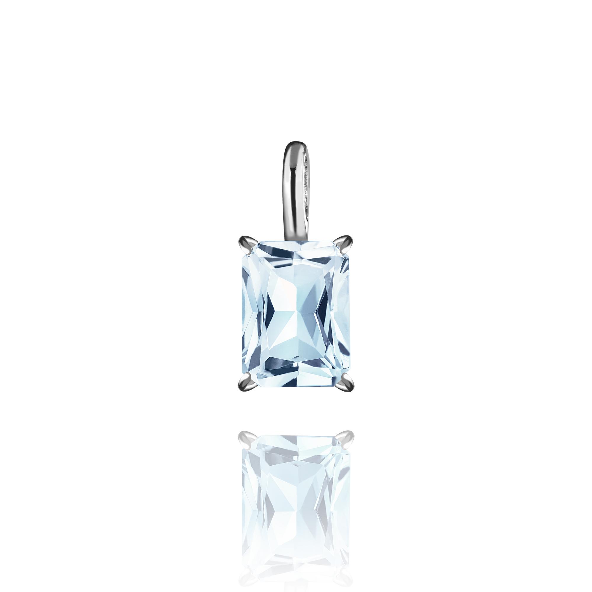 Подвеска Crystal Classic с голубым топазом