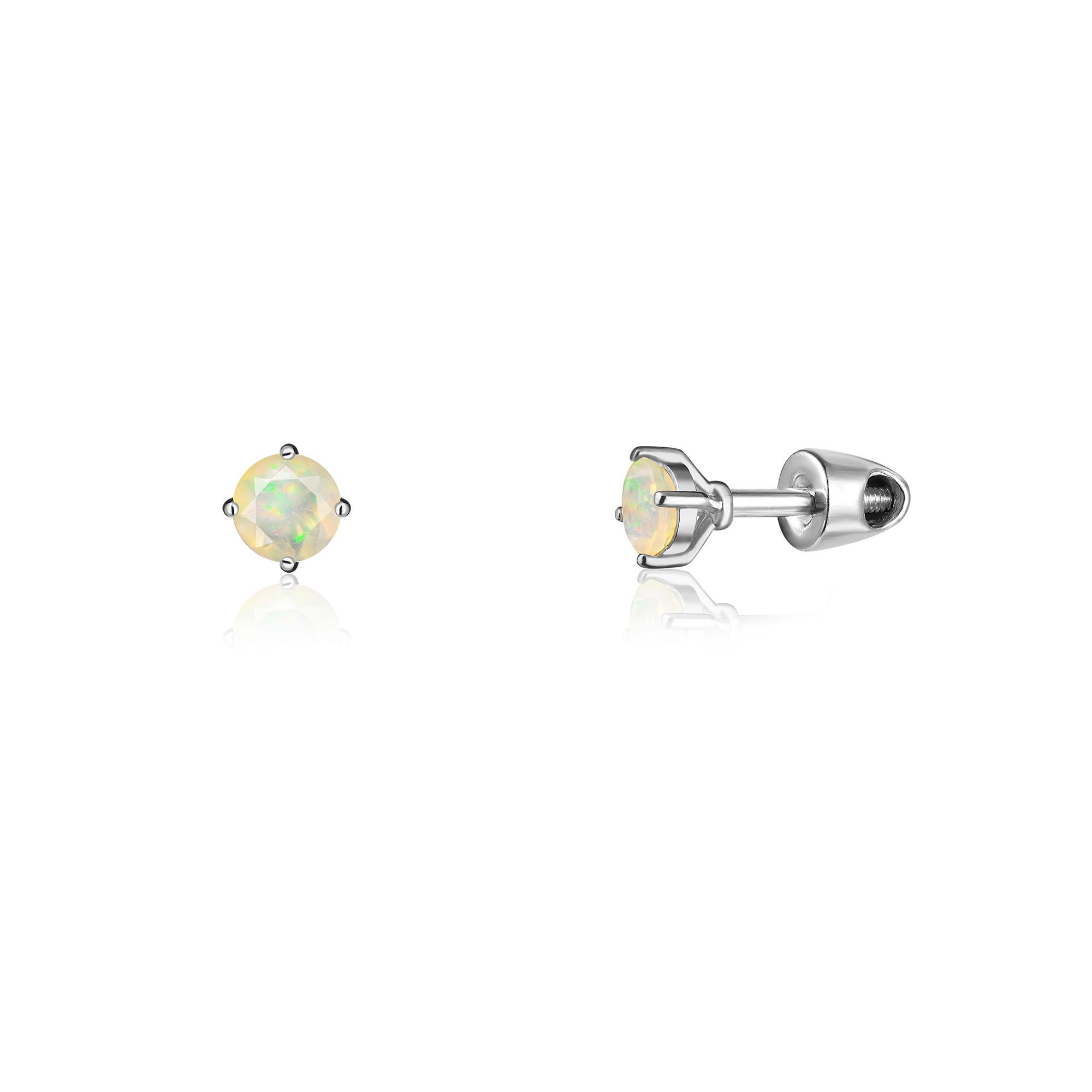 Серьги Crystal Circle с опалом