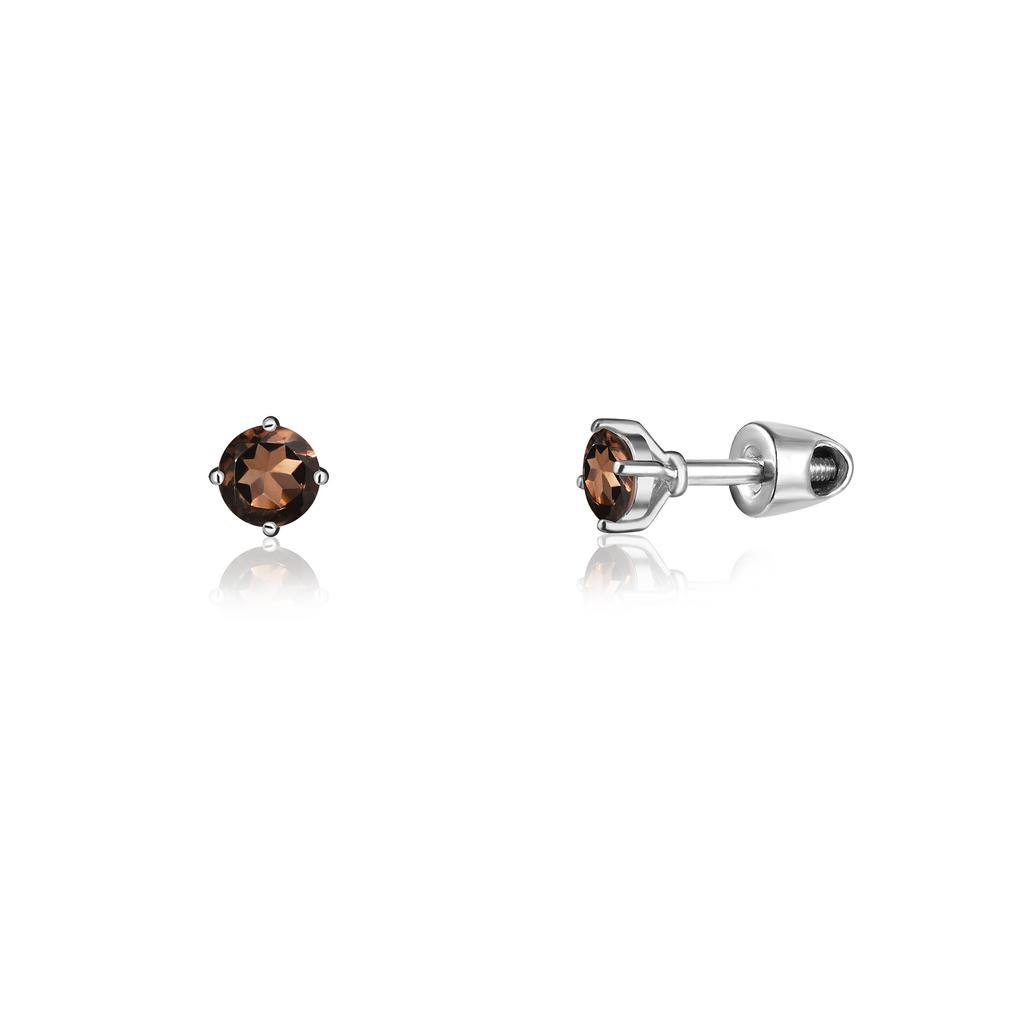 Серьги Crystal Circle с раухтопазом