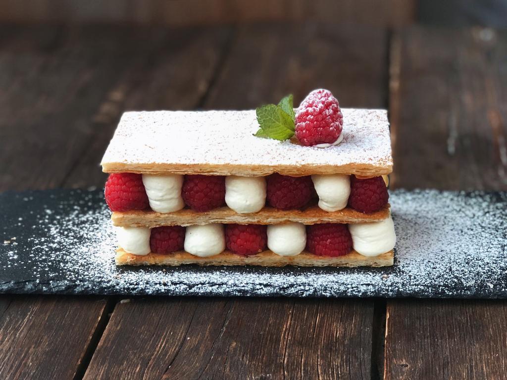 мильфей с лимонным кремом