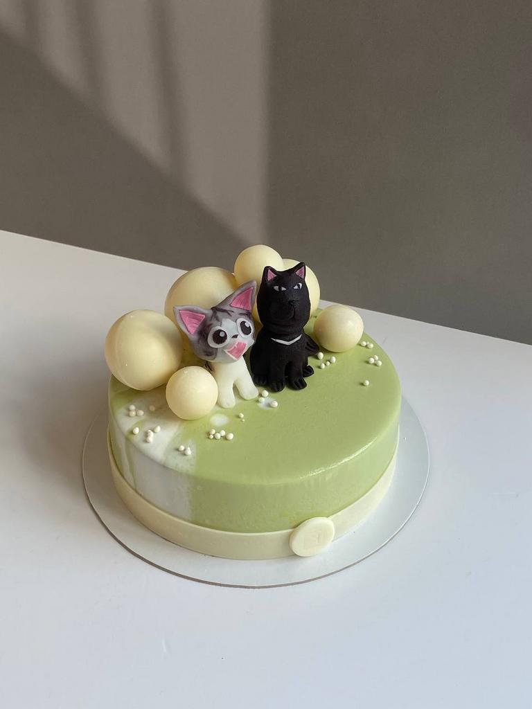 Торт «Милый дом Чи» с котом